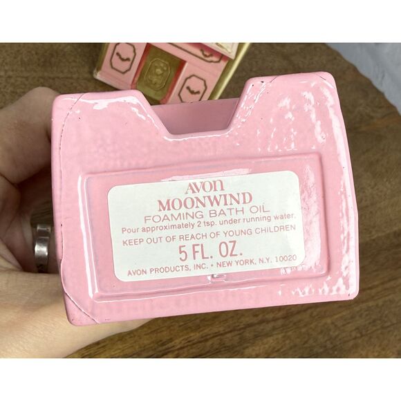 NEW Vintage AVON Secretaire Moonwind Foaming Bath Oil Decanter 5 oz - Picture 12 of 12